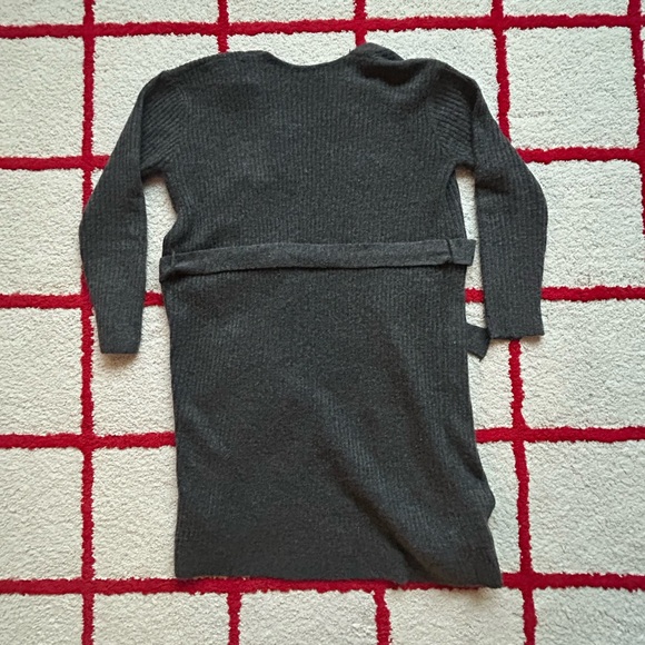 Grey Ribbed Cardigan - Picture 3 of 6